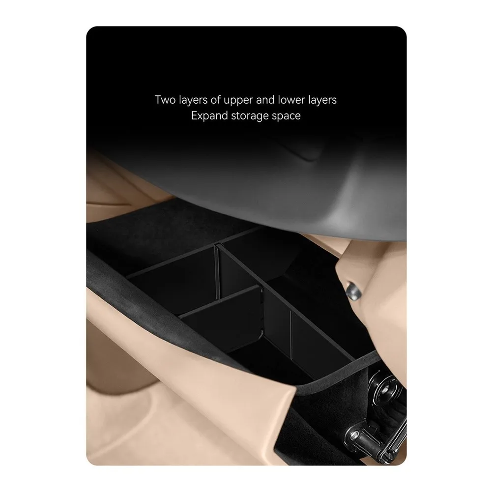 4pcs 자동차 글러브 박스 파티션 ABS For KIA For EV9 2024-2025 27.5*6.6*0.6cm 다층 칸막이가 있는 파티션 액세서리