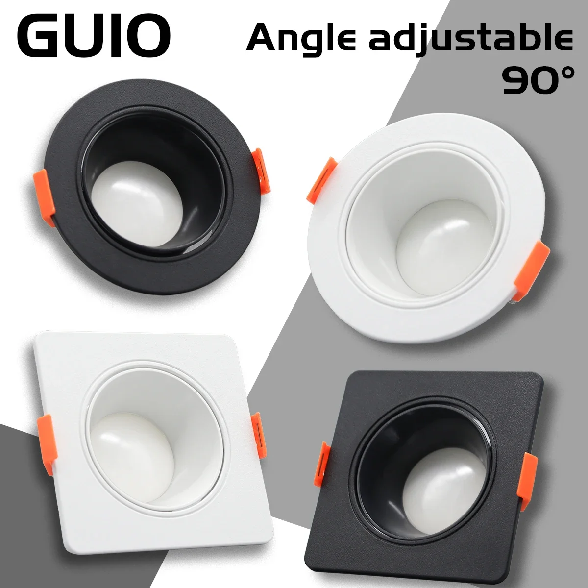 5/10/20pcs 6W GU10 Ceiling Spotlights Energy saving Downlight LED Angle adjustable rotating AC220V 120V indoor lighting