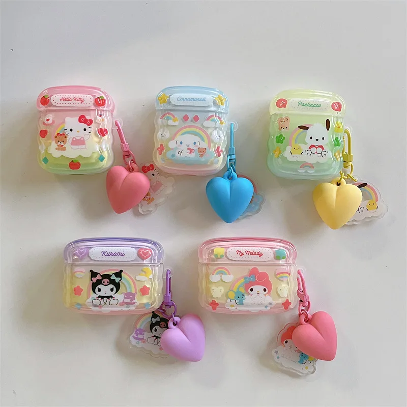 

Earphone Case for AirPods Pro 2rd Hot Cute Cartoon Sanrio Anime Role Hello Kitty Headphone Cases for AirPods 1 2 3 Protect Cover