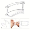 Pen Holder, 2 Pieces 6-Slot Pen Display Stand Multifunctional Acrylic Display Stand Eyebrow Pen Stand Makeup Brush Rack Organize 6