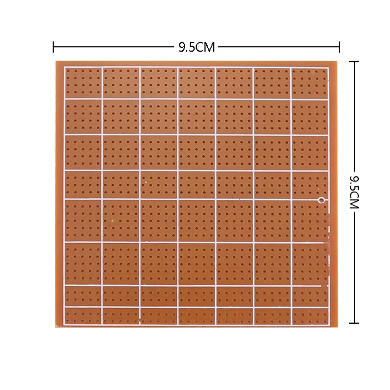 DIY Circuit Board 9.5*9.5CM Single Sided Bakelite 2-5 Connecting Holes 1.5 Thick 2.54 Spacing Universal Board PCB 5/10PCS