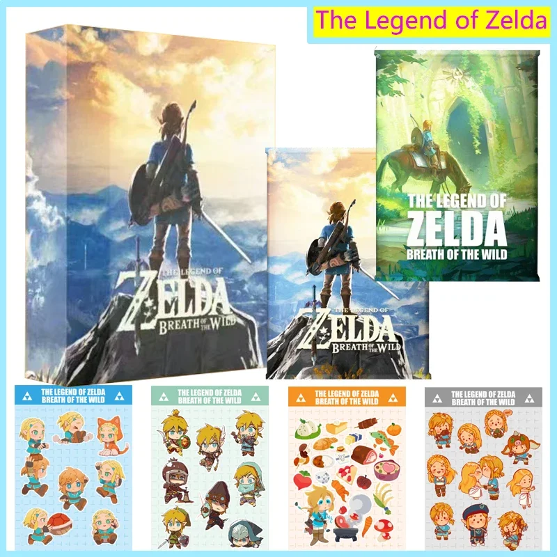 

Genuine The Legend of Zelda Breath of The Wild Cards Box Rare Limited Anime Character Flash Gold Flowing Sand Card Kids Gift Toy