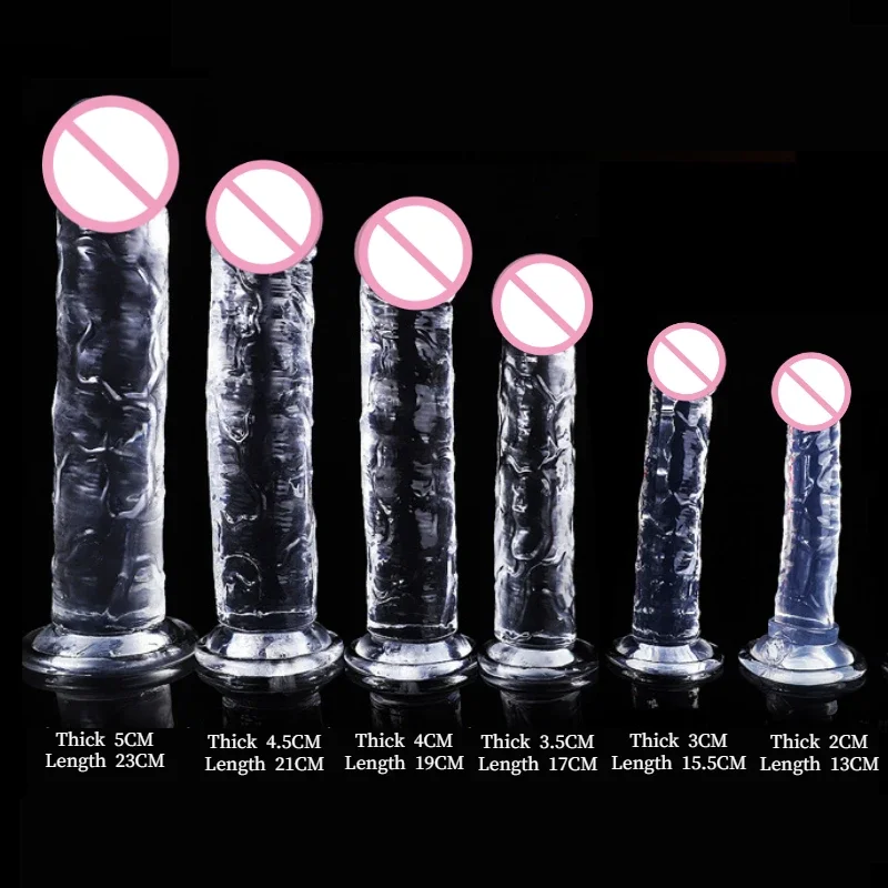 Silicone Dildo for Women with Strong Suction Cup Hands-Free Adult Sex Toy