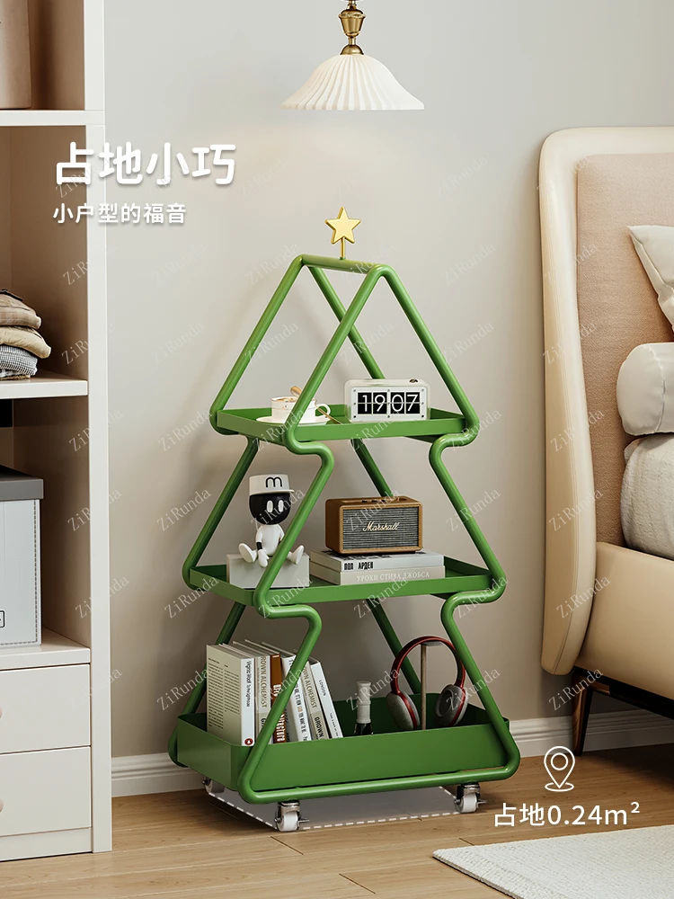 /Bedside table Children's small wrought iron shelf edge few