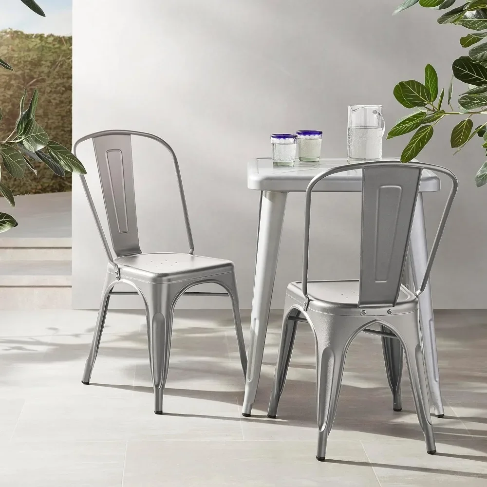 Metal Dining Chair Feet Rubber Cushion Stackable 1 Pack (4 per Pack)