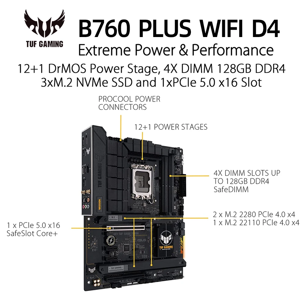 TUF GAMING B760-PLUS WIFI｜Motherboards｜ASUS USA