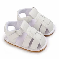 0-18M Newborn Baby Shoes Boys and Girls Summer PU Soft Rubber Sole Anti slip Baby First Step Walking Shoes Baby Sandals 2
