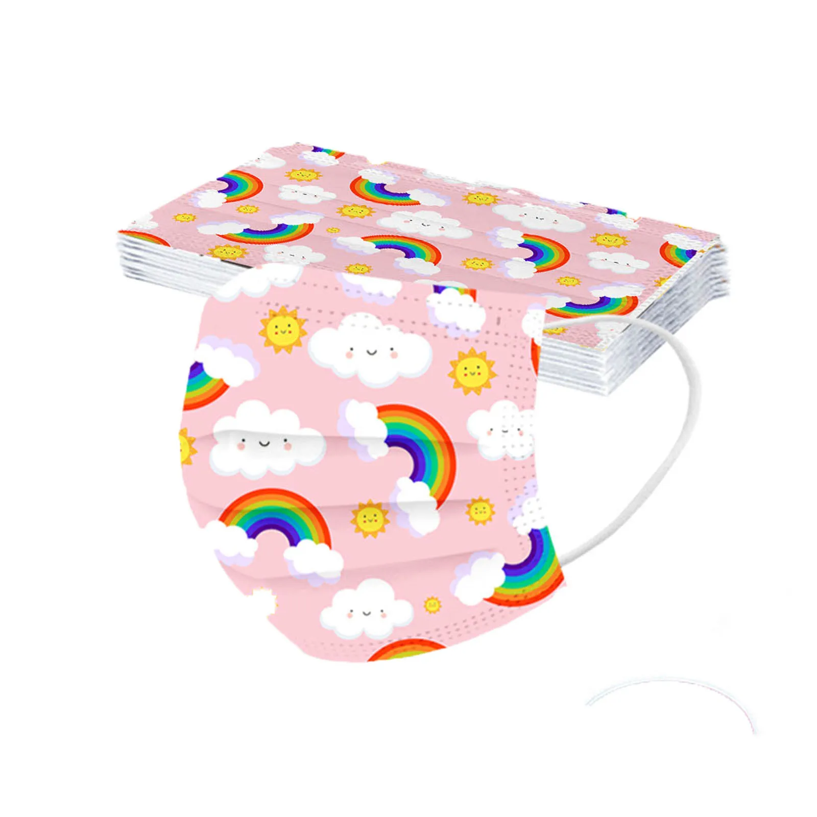Children's Mask Disposable Face Mask Industrial 3Ply Ear Loop 50PCS Kids Mask Mascarillas Quirúrgicas Homologadas 5