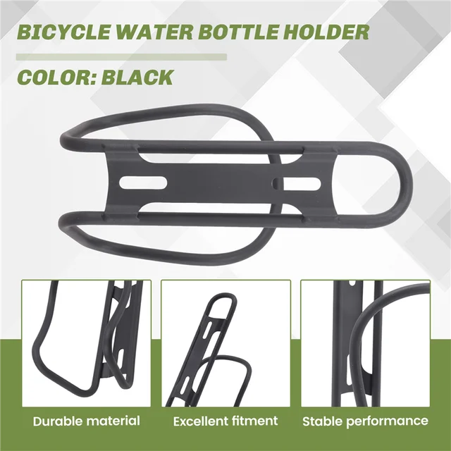BA-Bicycle Kettle Rack Black Titanium Alloy Hollow Water Bottle Cage Holder Cycling Accessories Bike Riding 2