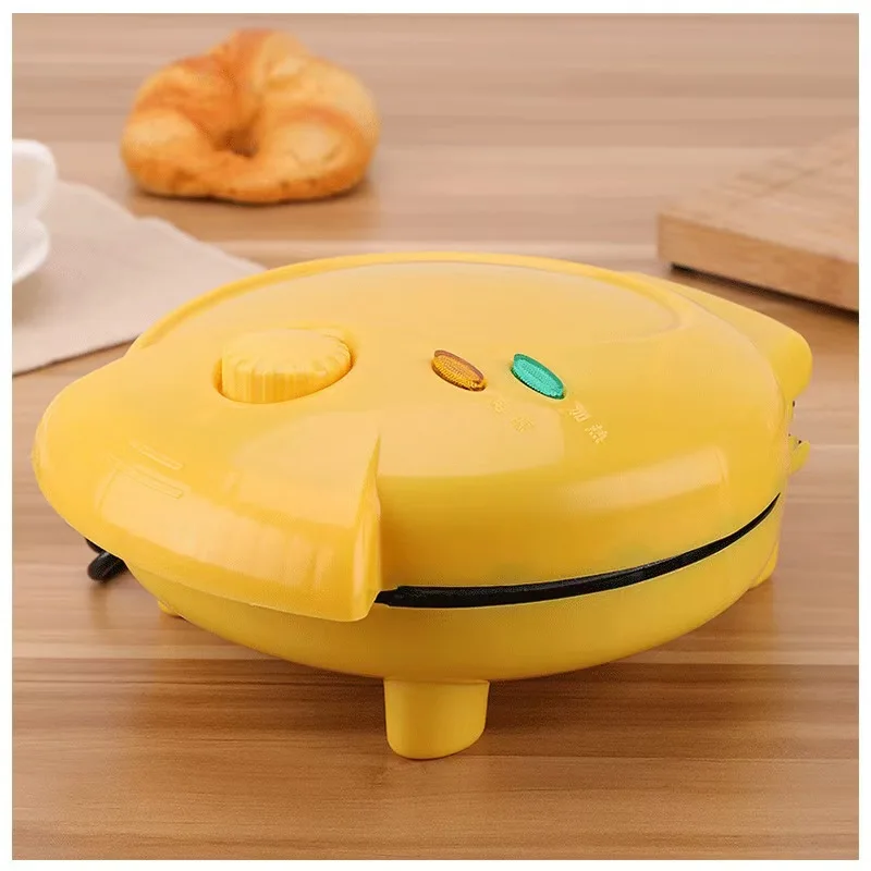 2025 Mini Non-stick Cake Breakfast Machine Double Sided Heating Electric Biscuit Stall, Automatic Multifunctional Waffle Maker 2