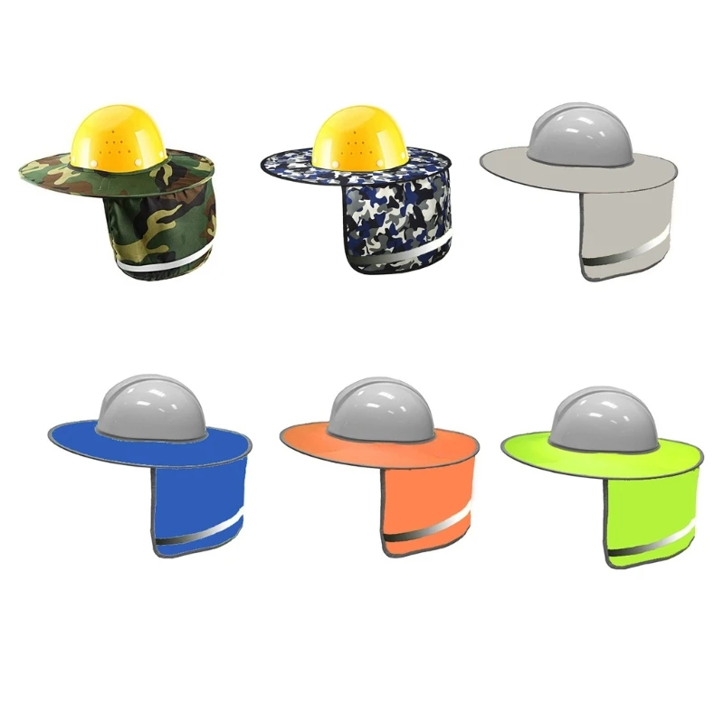 

Широкий солнцезащитный шейный козырек для твердых шляп, строительные защитные шлемы, летний солнцезащитный козырек, Светоотражающий козырек с высокой видимостью, Новинка