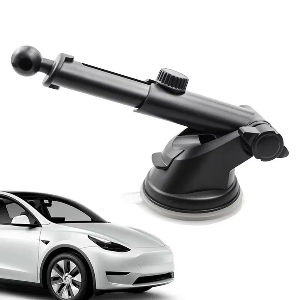 Car suction cup bracket 1PCS Telescopic Rotating Sucker Accessories 17mm Silicone Bracket Car Holder Suction Cup Base Bracket Black For All Auto