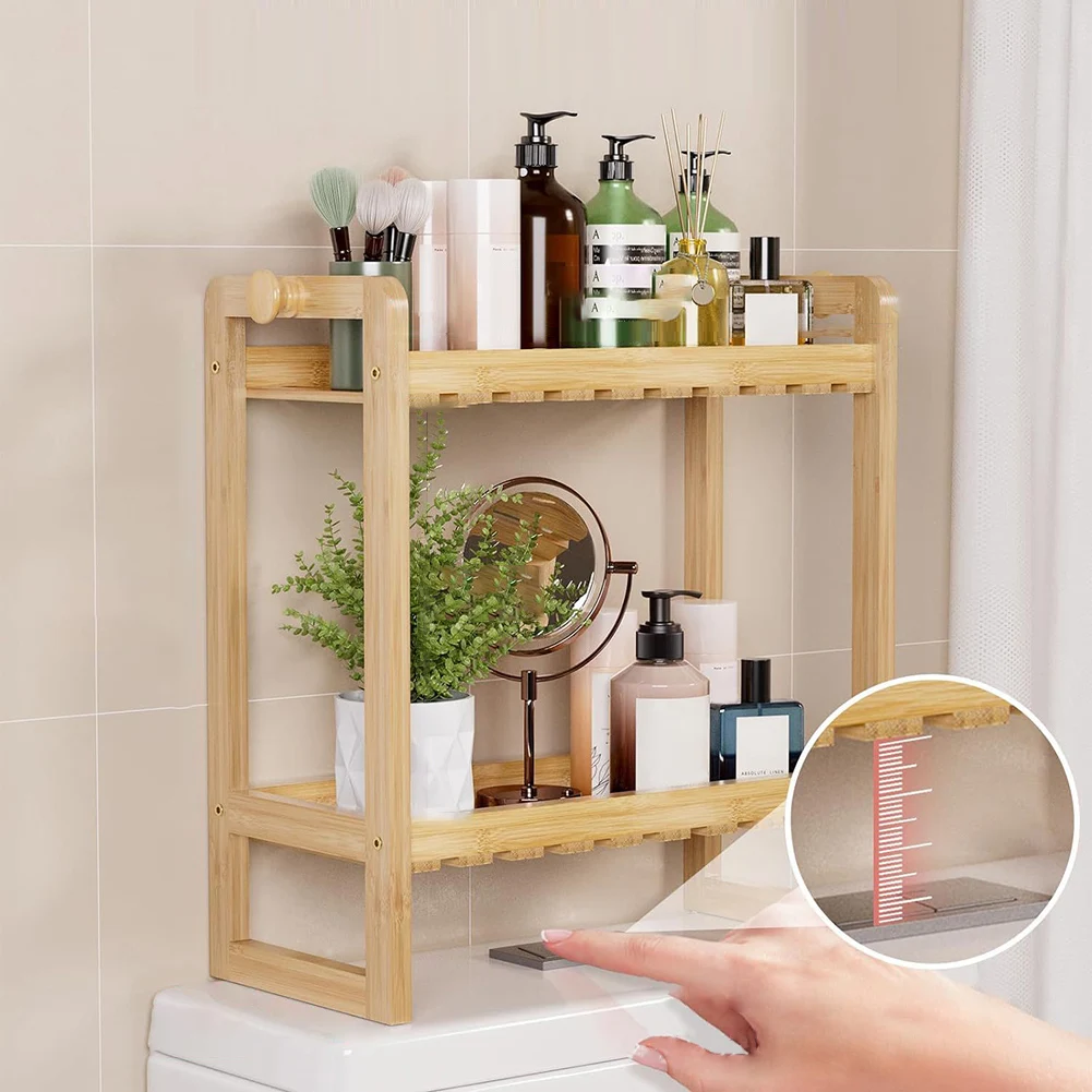 Bamboo Over The Toilet Storage Shelf Bathroom Organizers and Storage Shelves Bathroom Storage Shelf for Small Bathroom
