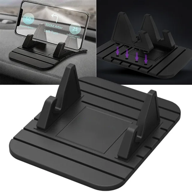 Convenient One Hand Operation Car Dashboard One Hand Operation Phone Protection Car Dashboard Silicone Mount GPS Stand 6