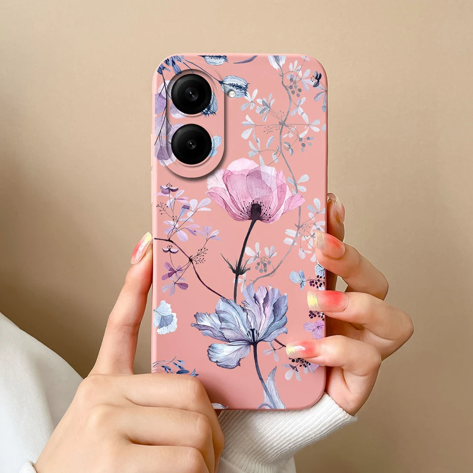 Colorful Flower Snow Mountain Anti-Fingerprint Durable Bumper Case