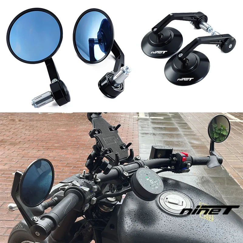 Для BMW R nineT RnineT Nine T чистый скремблер Urban G/S 22 мм мотоциклетные торцевые зеркала Ретро руль наконечник заднего вида CNC алюминий
