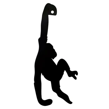 쉬운 설치 바나나 거치대 의류 후크, 원숭이 모양 주방 도구, 블랙 다리미 내구성 키 행어, 재미있는 벽 문짝, 신선한 유지