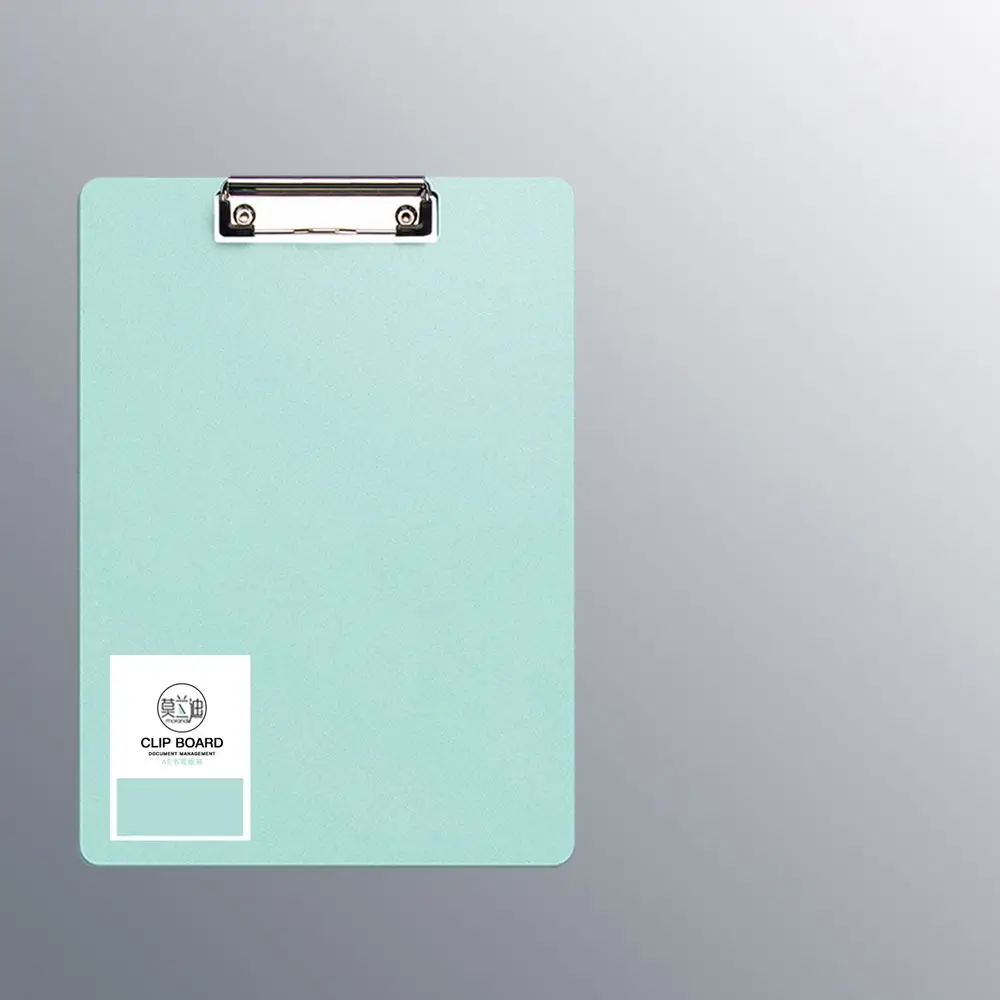 Low Profile Clip Stationery Supplies Plastic Clipboard