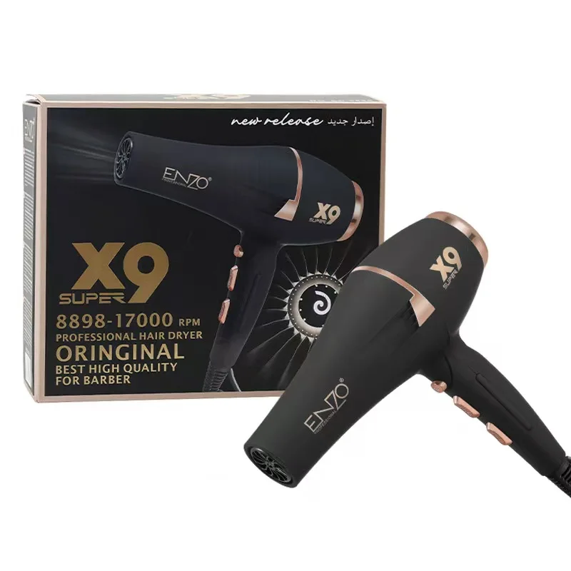 17000RPM High Speed 2800 Watt Powerful Negative Ion Styling Home Hairdresser Black Salon Hair Dryer 4
