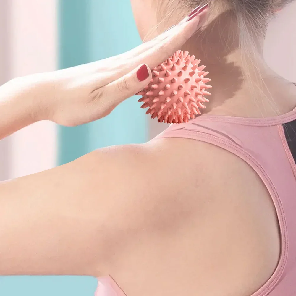 Spiky Massage Ball Spiked Massager Roller High Density Trigger Point Massager Ball 6cm Deep Tissue Roller for Sport Fitness