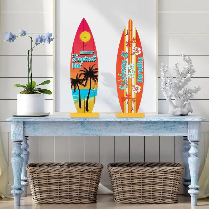 Multifunctional Surfboard Table Top Surf Board Decor For Wall Surf Board Decor For Wall Surfboard Beach Signs Summer Wood Sign