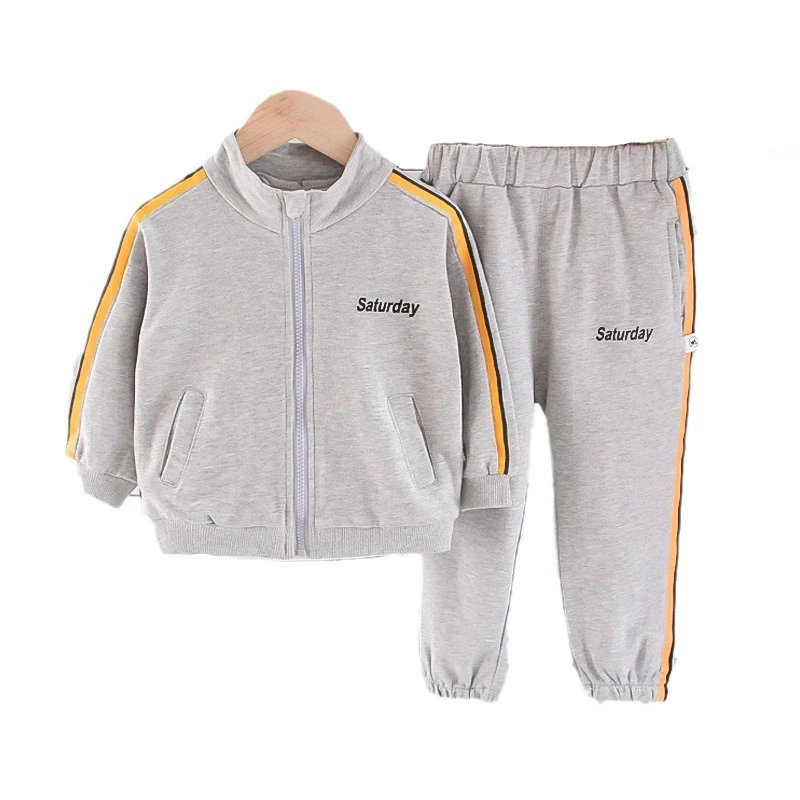 

Новый весенне-осенний Детский костюм, детская куртка и штаны для мальчиков, 2 шт./комплект, детская одежда, повседневный костюм для малышей, спортивные костюмы для младенцев