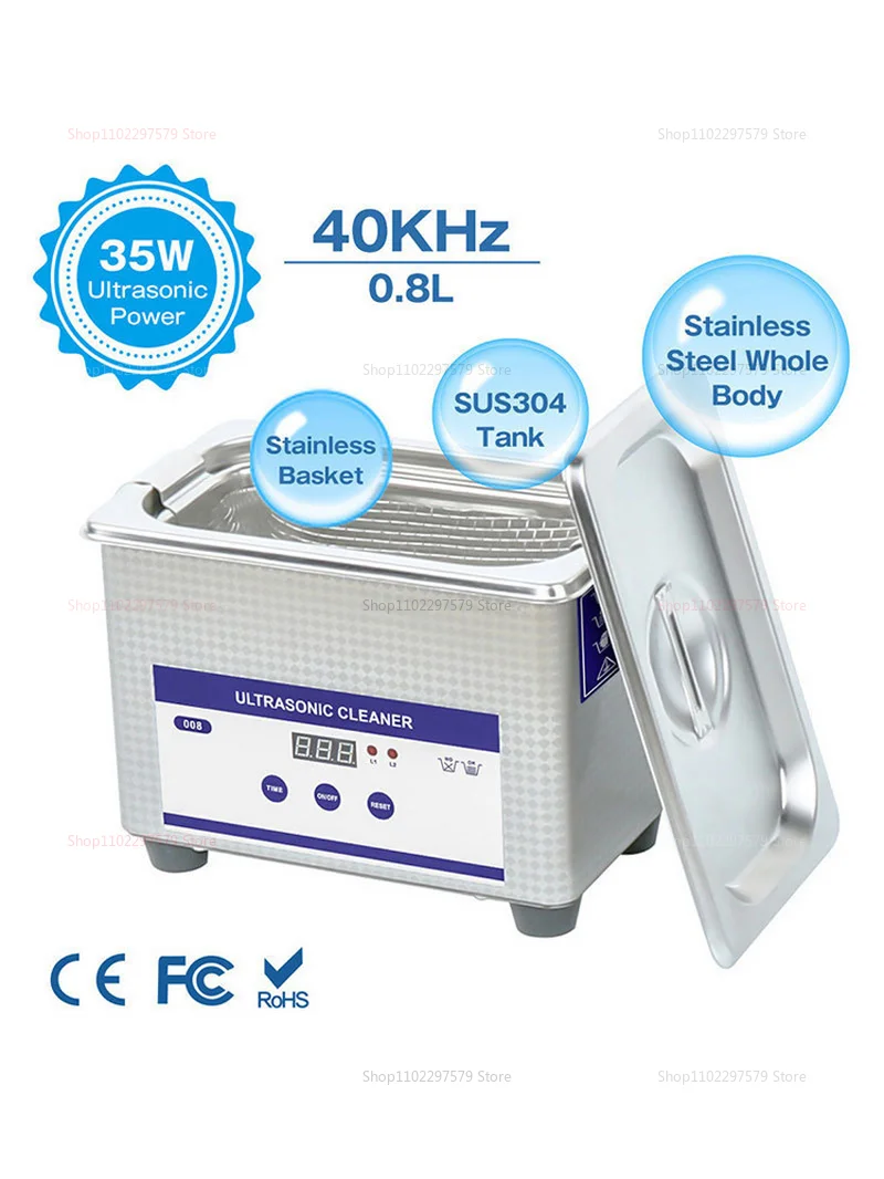 Description Picture 2 of itemUltrasonic Cleaners Use High Frequency Sound Waves For Deep Effortless Cleaning Ideal For Jewelry Watches Eyeglasses Dentures