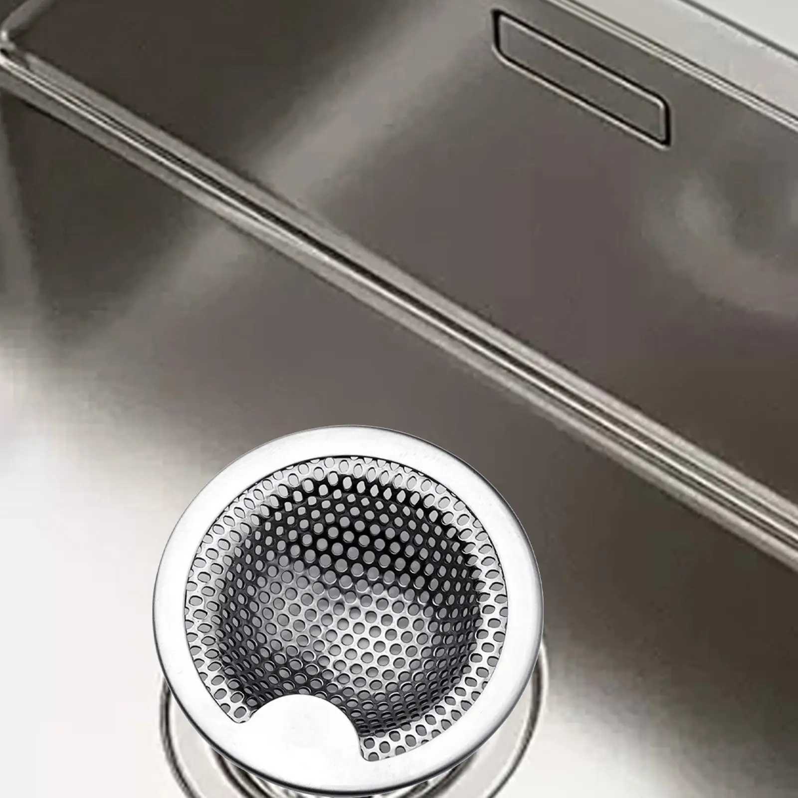 Kitchen Sink Strainer Easy to Install Rack Effective Clog Prevention Drain Strainer for Hotel Kitchen Office Bathroom Laundry Kitchen Sink Strainer Easy to Install Rack Effective Clog Prevention Drain Strainer for Hotel Kitchen Office Bathroom Laundry