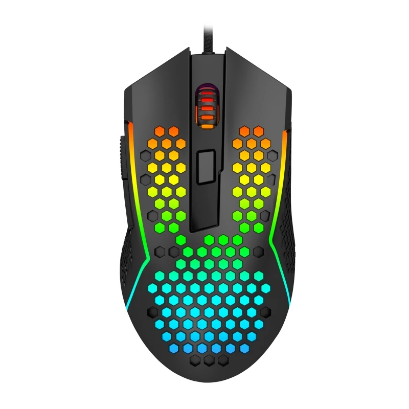 Redragon Lightweight 55g Honeycomb Gaming Mouse with RGB Backlighting 7