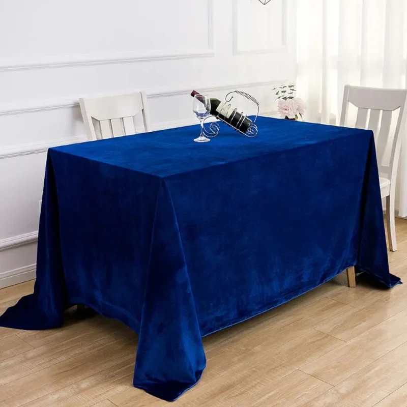 Table Cloth Velvet Rectangular Tablecloth Elegant Wedding Dining Desk Decor Exhibition Washable Coffee Table Cover Decoration - Image 3