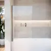 Door Swing Bathtub Screen,Bathtub Shower,Bathroom Door with Bottom Seal,Liftable and Foldable Glass Door 1