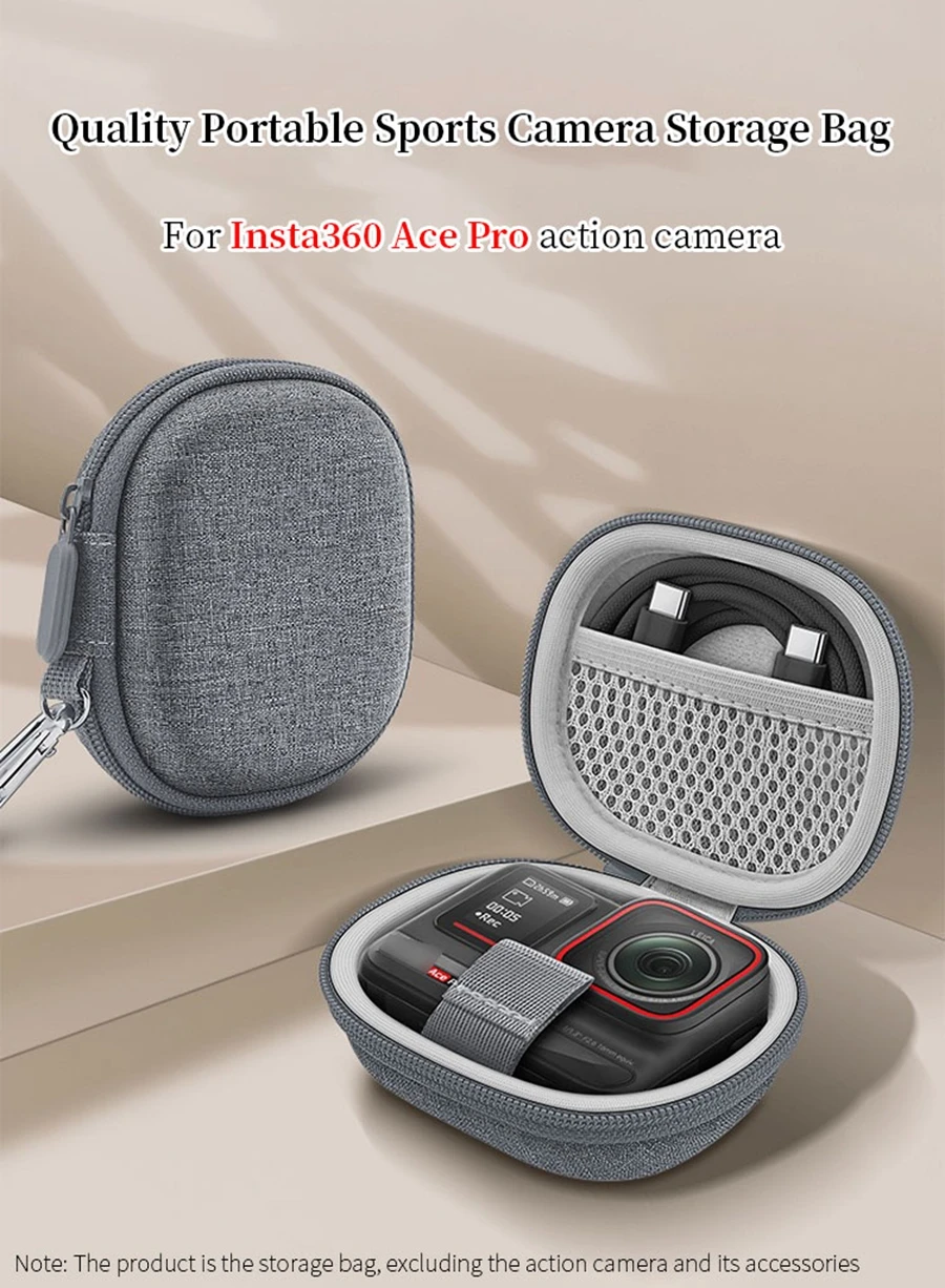 Hard EVA Speaker Storage Case for INSTA360 ACE PRO Sports Camera Protect Box ACE PRO2 Camera Portable Travel Carrying Bag