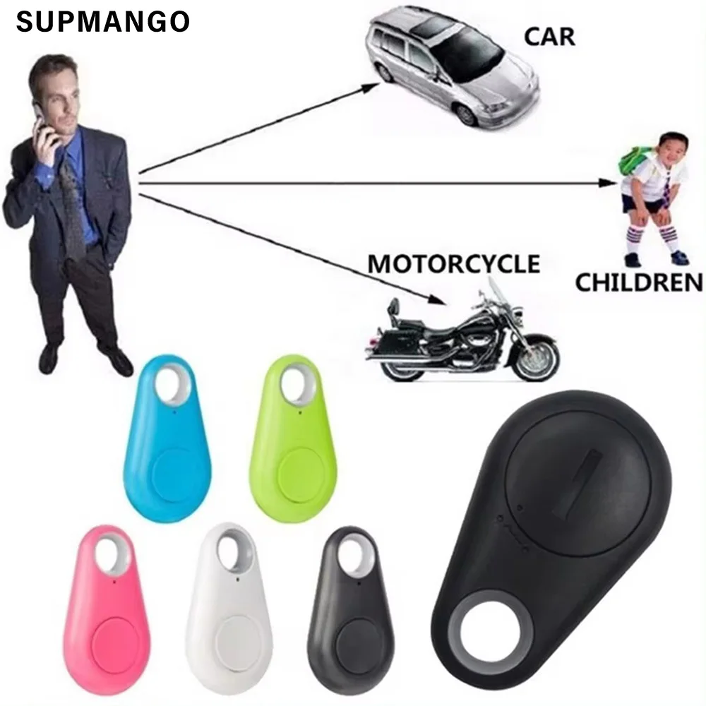 Mini Fashion Smart Dog Pets BT 4.0 Tracker Anti-lost Alarm Tag Wireless Child Bag Wallet Key Finder Locator