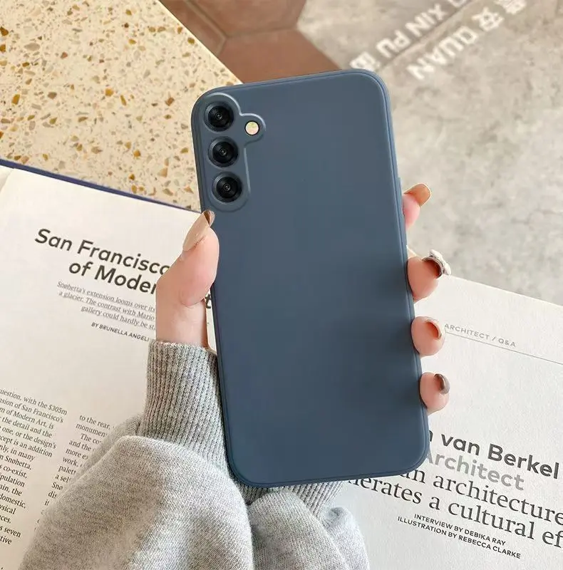 Custodia per telefono in silicone liquido per Samsung Galaxy A15 A25 A35 A55 A05 A05S A 15 25 35 55 Custodia posteriore per telefono con armatura morbida colorata caramella - immagine 6