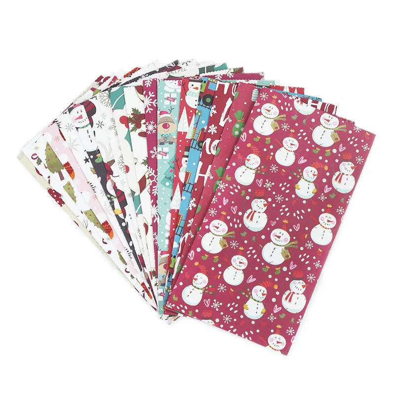 

5pcs Christmas Candy Cookie Bag Santa Claus Snowman Christmas Gift Packaging Bags For Home 2024 Navidad New Year Party Supplies