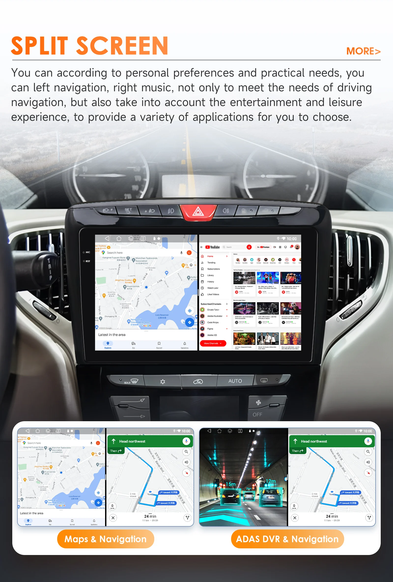 Auto-Multimediaplayer für Lancia Ypsilon 2012 - 2020 Carplay Android Auto GPS-Navigation Intelligente Systeme mit Snapdragon 6115 – Detail 38