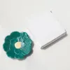 1Pc Ceramic Jewelry Tray Lotus Flower Ring Dish Holder Porcelain Trinket Tray Decorative Trinket Plate for Ring Necklace 6