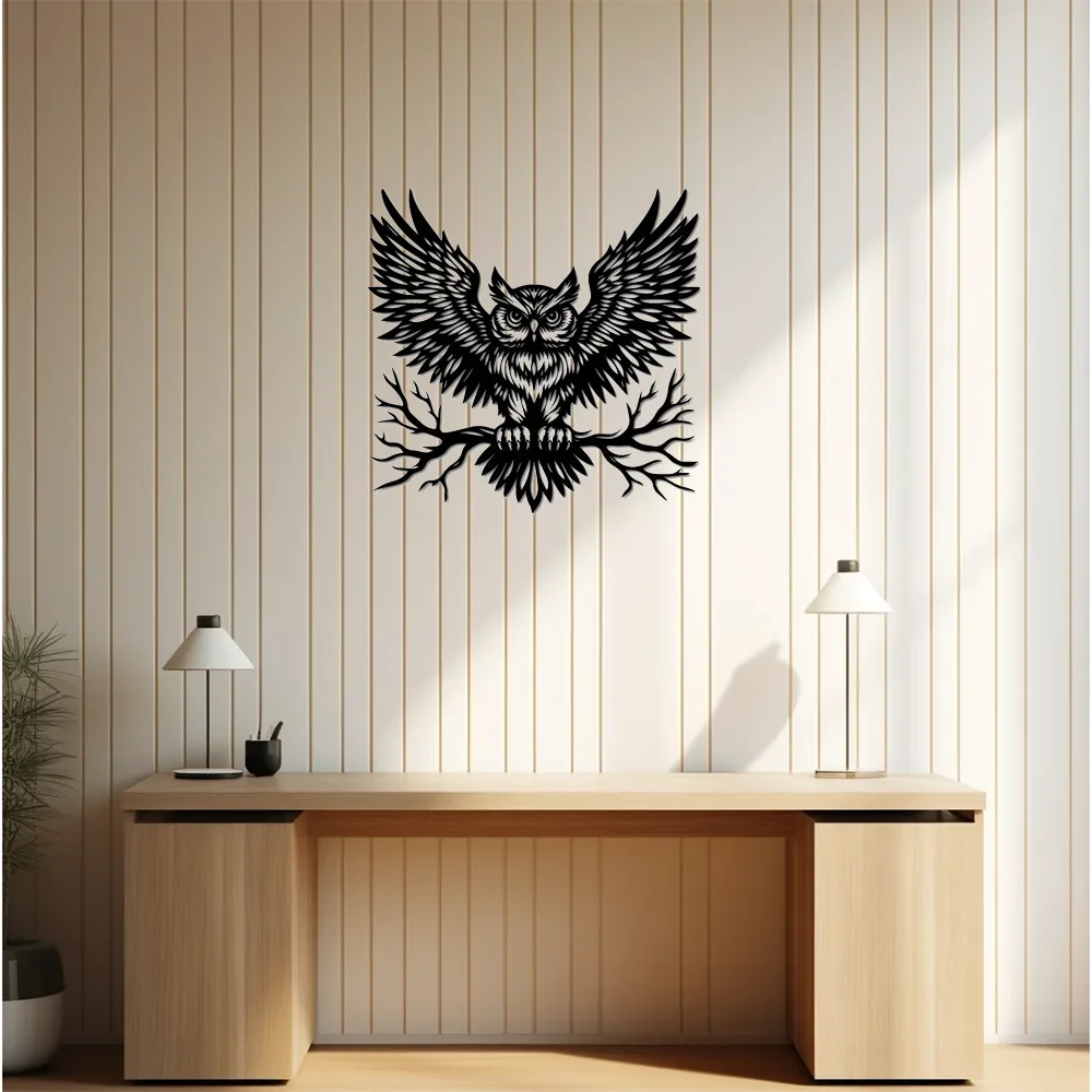 Owl Art Decorations-Perfect for Home, Office, Cafe and Bar Decoration, Best Gift Choice wall stickers room decor
