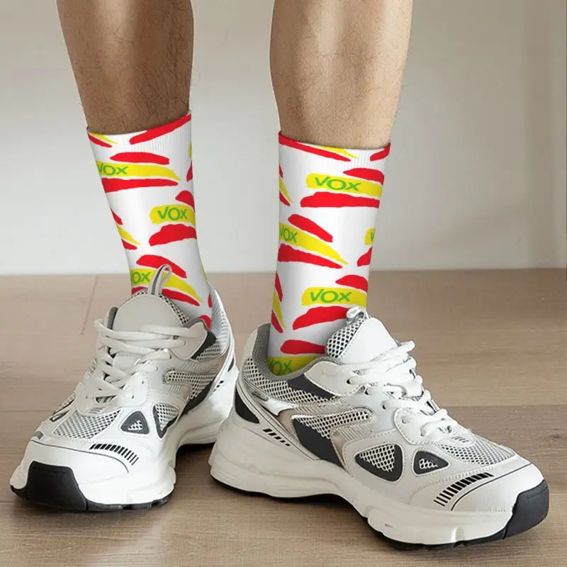 Spanish Vox Dress Socks for Men Women Warm Fashion Spain Political Party Crew Socks