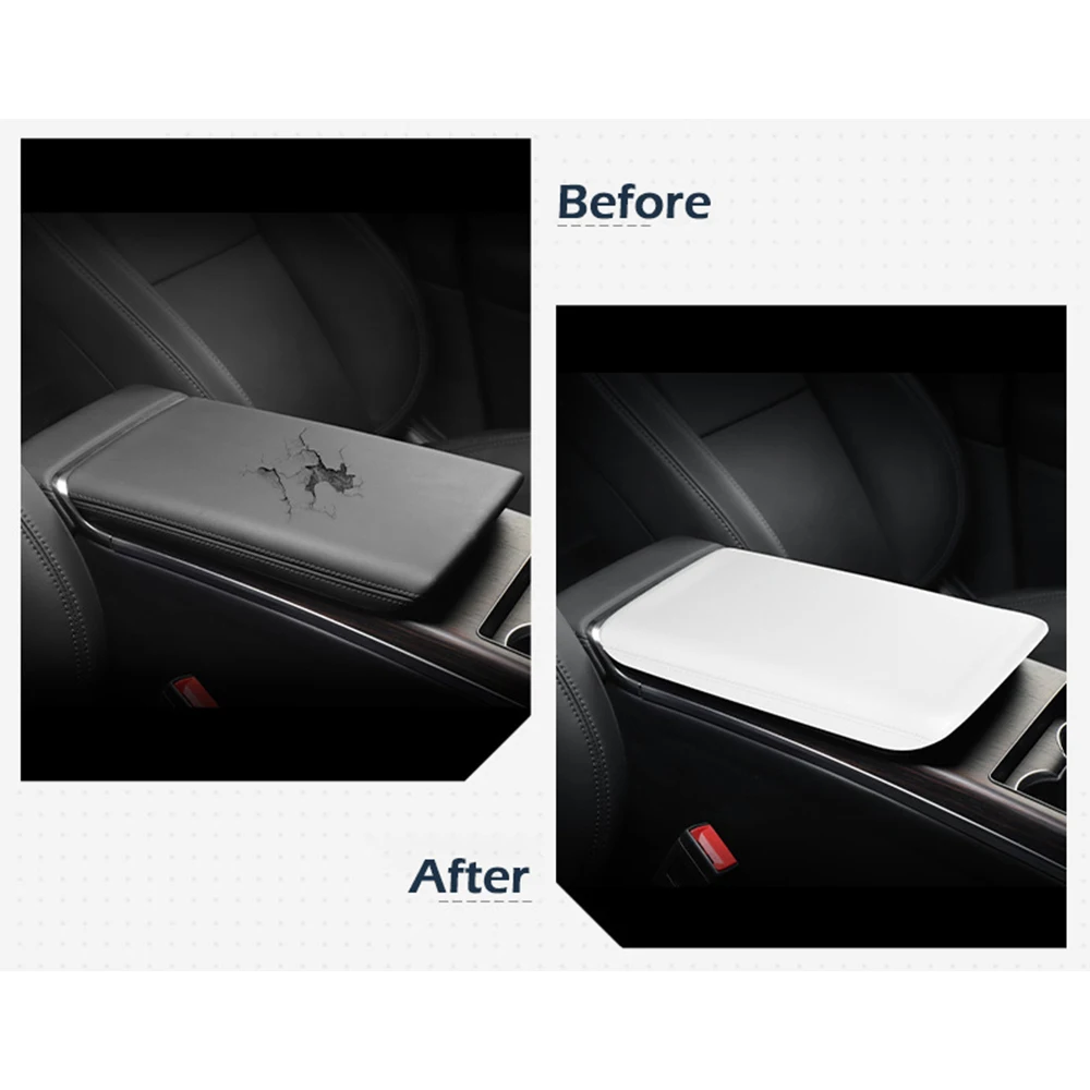 TPE Armrest Box Protective Cover for Tesla New Model X Model S 2023 2024 Center Console Arm Rest Protector Pad Car Accessories — view 4