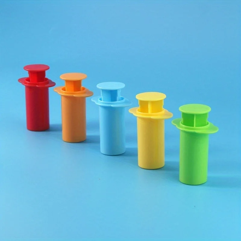 Extruder 5-piece Set of Plasticine Dough Dough Ultra Light Clay DIY Hand Squeezed Clay Clay Baking Cake Fondant Tool