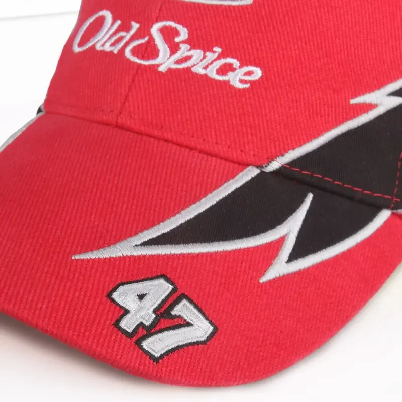 Cal Naughton Jr Cap Talladega Nights the Ballad of Ricky Bobby Cosplay Hat Red Old Spice John C Reilly Racing Props Takerlama