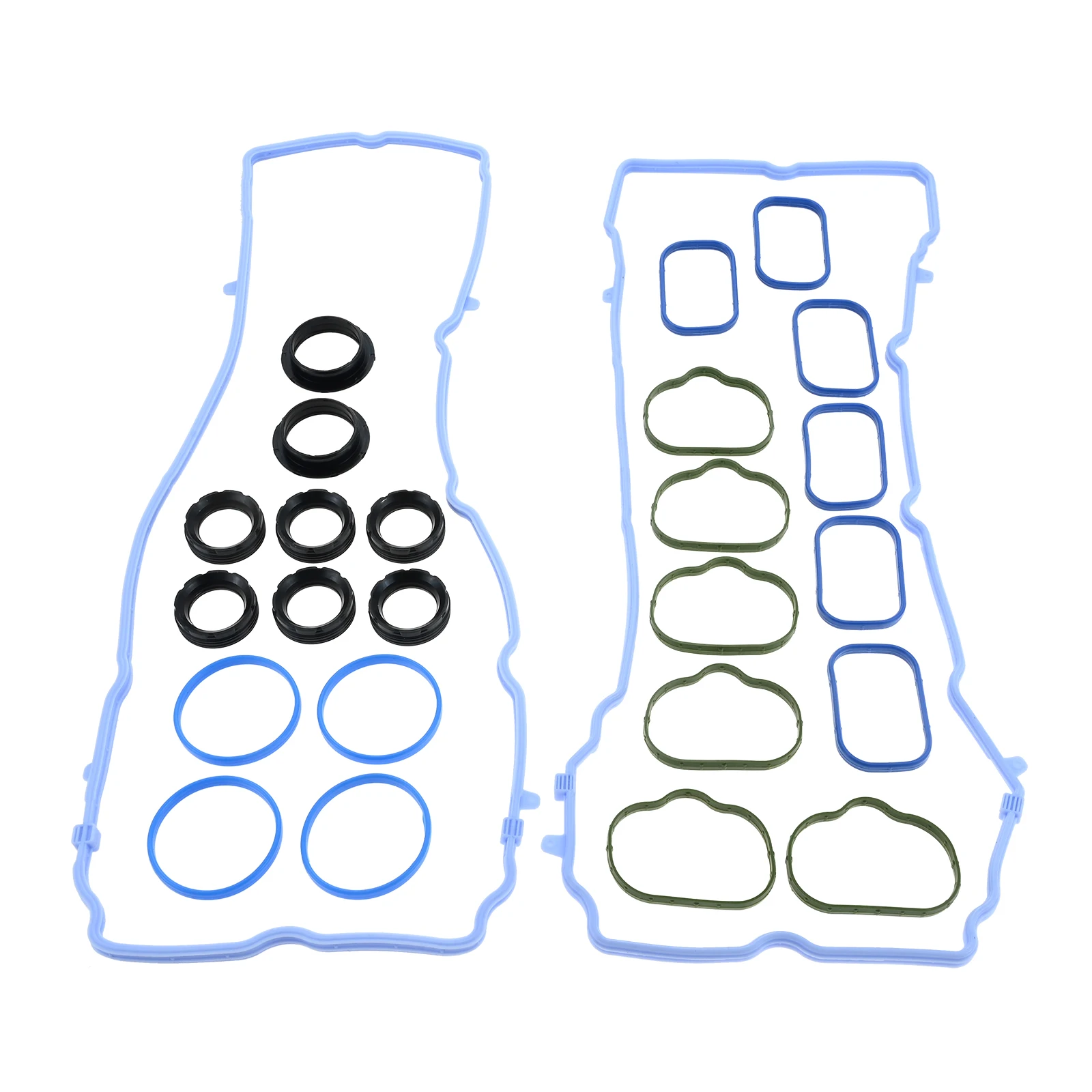Car Intake Manifold Engine Valve Cover Gaskets for 2011-20 Chrysler 300 Dodge Challenger Charger Journey Jeep VS50805R 5184596AE Rubber gasket,Aluminum gasket kits