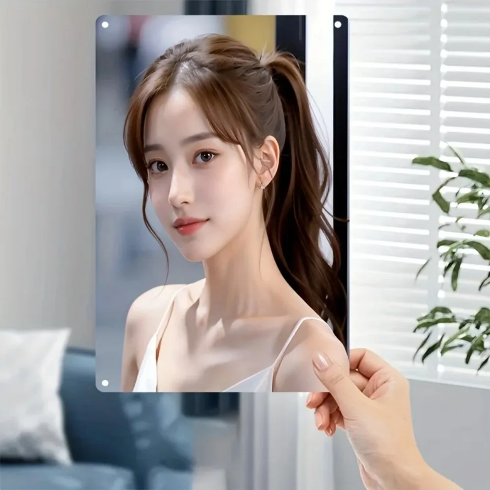 금속 여성 얼굴 조각 벽 장식 미니멀리스트 홈 카페 장식