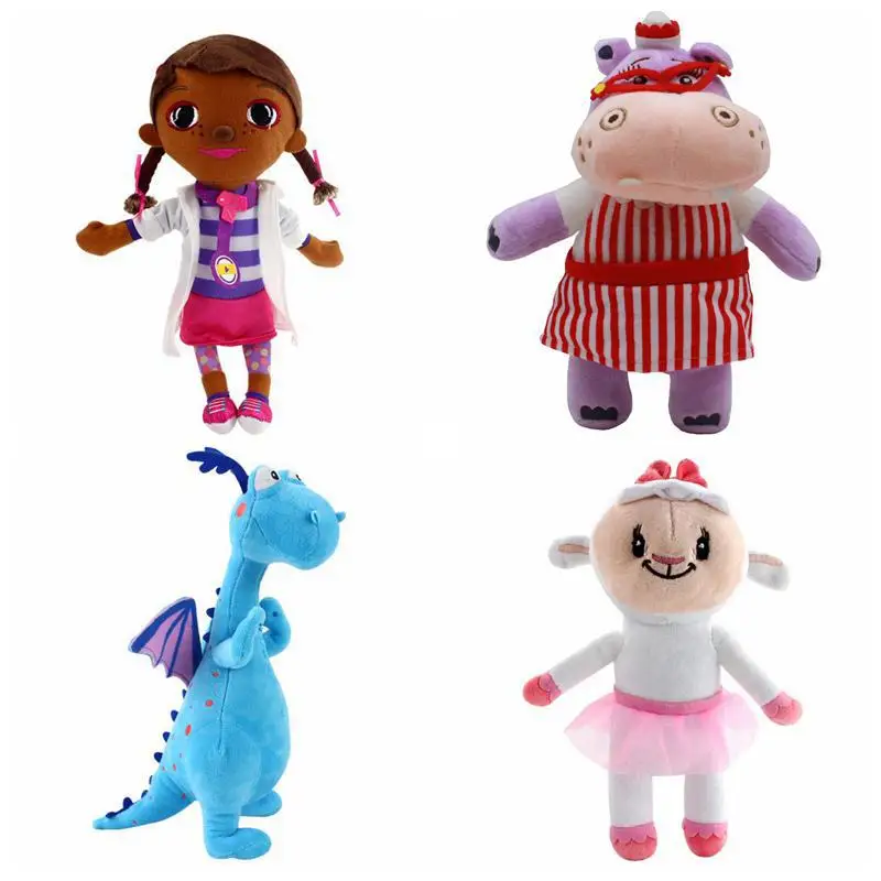 Disney Cartoon 25-30Cm Doc Mcstuffins Toys Doctor Lambie Sheep Dragon Animals Dolls Giocattolo Per Bambini