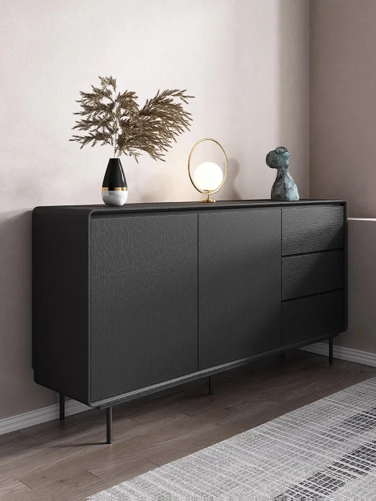 

Minimalist Solid Wood Wall-mounted High Cabinet, Simple Nordic Home Living Room, Kitchen Storage, Entrance Cabinet