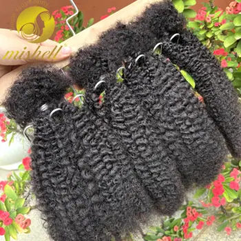 30g/Pack 16Inch 4C Afro Kinky Curly Human Hair Bulk Extension No Weft for Permanent Micro Locs/Twists/Braids/Repair Locs 1