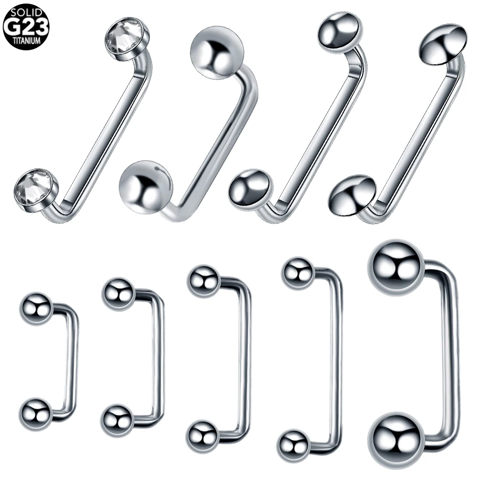 Titanium 16G 14G External&Internal Thread Surface Bar Industrial Barbell CZ Micro Dermal Anchors Ring Piercings Sexy Jewelry 1PC piercing jewelry,body piercing jewelry,body jewelry