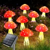 Solar Mushroom Light Outdoor 8 Mode Waterproof Mushroom Lamp Pathway Landscape Yard Easter Halloween Xmas Decor LED Garden Light 1