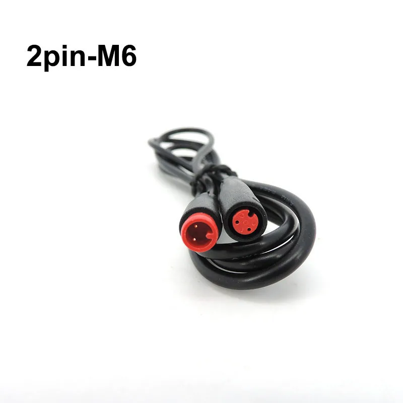Description Picture 3 of itemwaterproof 1m M6 6mm 2 3 5 Pin core male to female Julet Electric Butt Cable wire Plug Connector Scooter Brake Signal Sensor s1